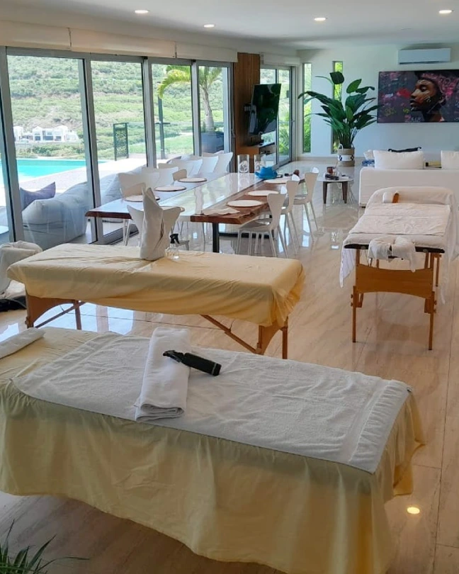 sxm mobile spa massage therapy at villa